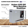 AULTEN Mainline Voltage Stabilizer for Home 3 KVA Heavy Duty 2400W 90V-300V AD012