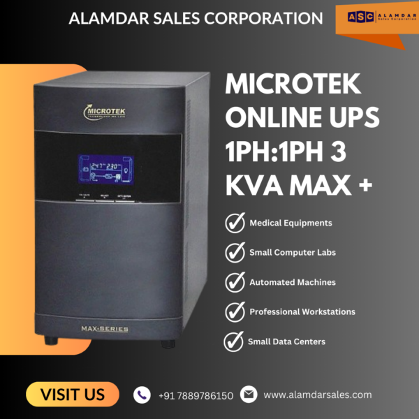 MICROTEK Online UPS 3KVA 1PH:1PH 72V MAX+