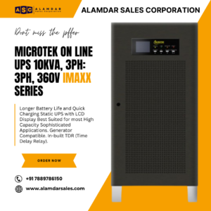 MICROTEK ON LINE UPS 10KVA, 3ph: 3ph, 360V iMAXX SERIES