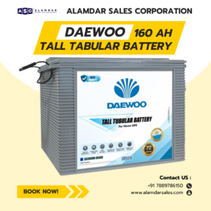 Daewoo 160AH Tall Tubular Inverter Battery DW1600TT