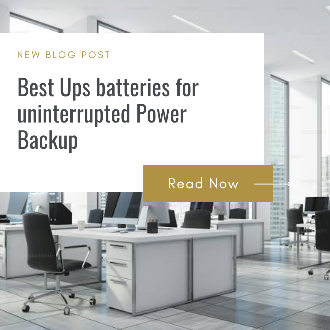 "UPS batteries installed in an office for uninterrupted power supply"