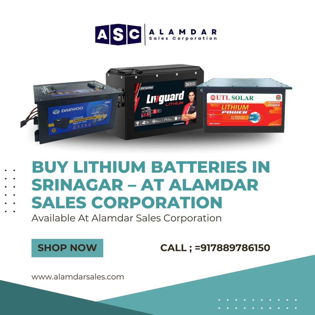 Daewoo lithium battery for inverter and solar use available in Srinagar