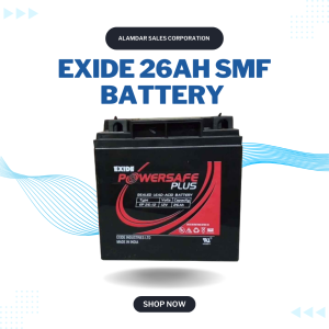 “Exide sealed maintenance-free (SMF) battery in Srinagar.”
