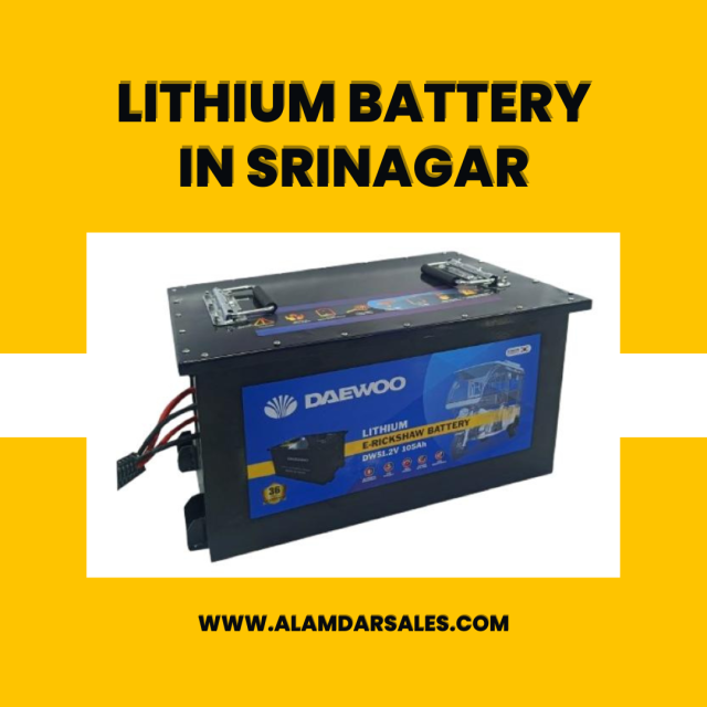 "Lithium battery for inverter and solar use in Srinagar, Jammu & Kashmir"