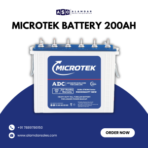 "Microtek battery for inverter use available in Srinagar at Alamdar Sales Corporation"