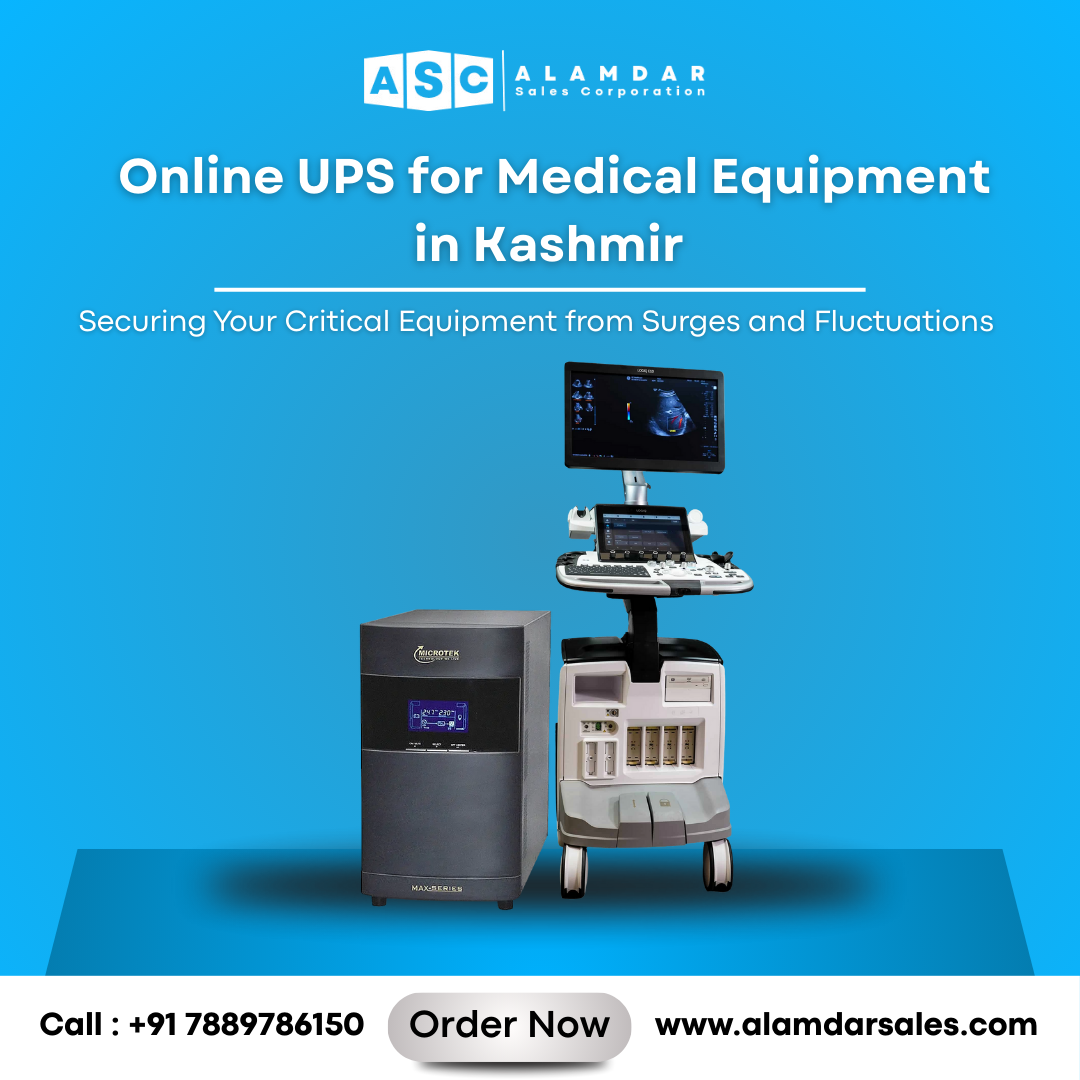 Microtek MAX+ ISO TX online UPS for medical equipment in Kashmir