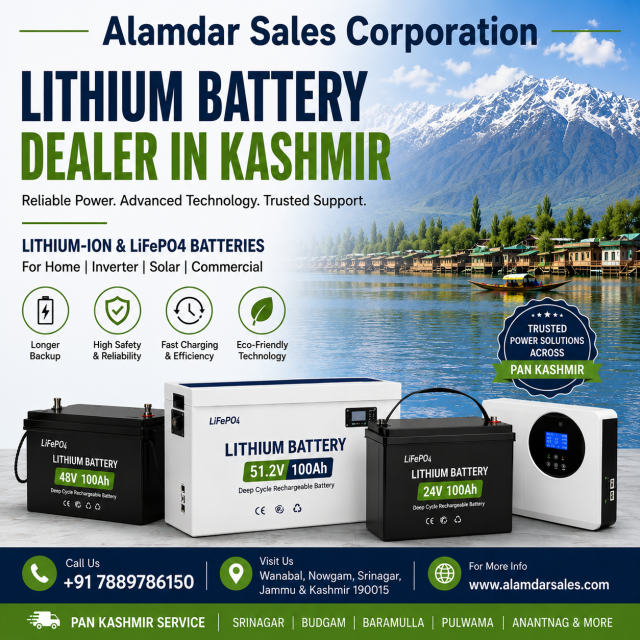 Lithium Battery Dealer in Kashmir – Alamdar Sales Corporation