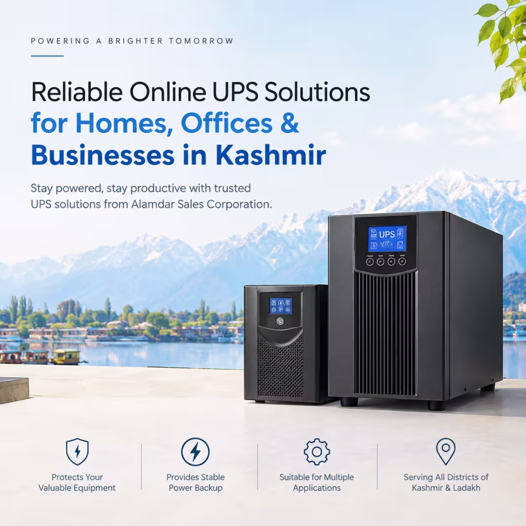 Online UPS dealer in Kashmir – Alamdar Sales Corporation